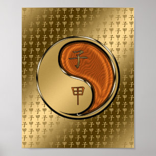 Houten Rat Poster