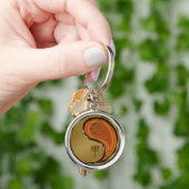 Houten Rat Sleutelhanger (Hand)