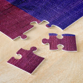 Houten regenboog pride vlag legpuzzel (Zijkant)