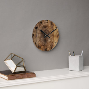 Houten Ronde Klok