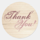 Houten Ronde Sticker (Voorkant)