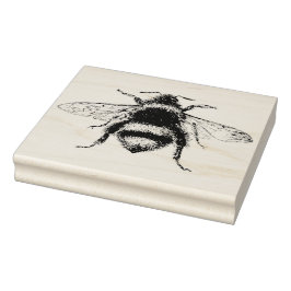 Houten Rubber Stamp - Honey Bee Rubberstempel