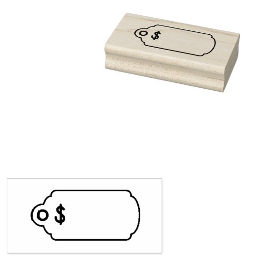 Houten Rubber Stamp Rubberstempel (Gestempeld)