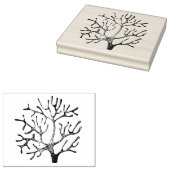 Houten rubber stempel - Koraal (Gestempeld)