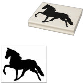 Houten rubber zegels - Paarden Rubberstempel (Gestempeld)
