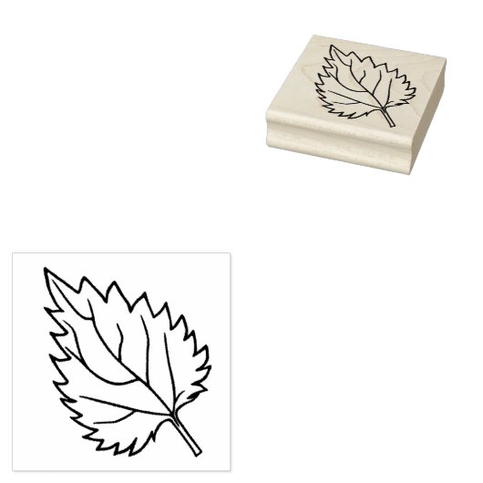 Houten rubberen stempel - Enkelzijdig zilverschoen (Gestempeld)