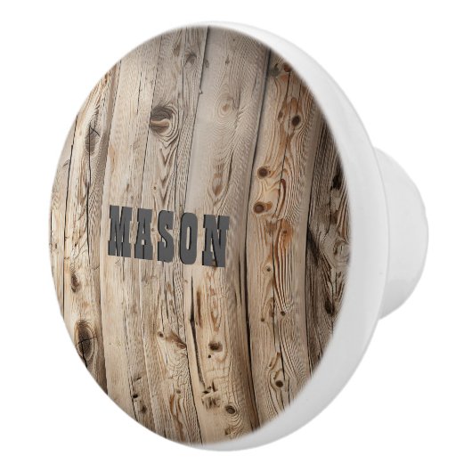 Houten Rustiek Land Western Thema Keramische Knop (Rechts)