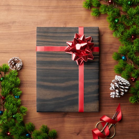 Houten rustiek patroon cadeaupapier (Feestdagen Geschenken)