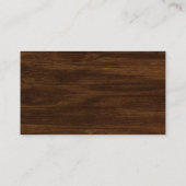 Houten Rustieke Bloem Cadeauregister Informatiekaartje (Achterkant)