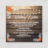 Houten Rustieke Kant Behuizing Kaarten (Voorkant)