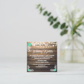 Houten Rustieke Kant Behuizing Kaarten (Staand voorkant)