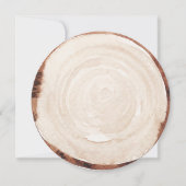 Houten Rustieke Pompoen Baby shower Invitation Kaart (Achterkant)