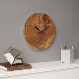 Houten Rustieke Teak Hout Textuur Houtnerf Foto Grote Klok