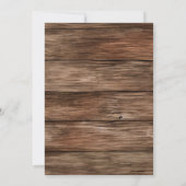 Houten Rustieke Vrachtwagen Kerst Party Diner Kaart (Achterkant)