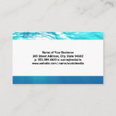 houten scheepswiel | varen | water visitekaartje (Achterkant)