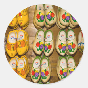 Houten Schoenen, Nederlandse Dorpswinkel, Noordhui Ronde Sticker