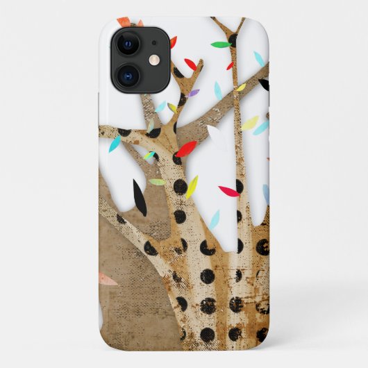 Houten Schors Stippen Bruiloft Boom Case-Mate iPhone Case (Achterkant)