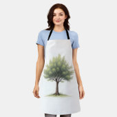 houten schort (Gedragen)