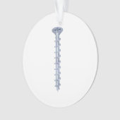 Houten schroef ornament (voorkant)