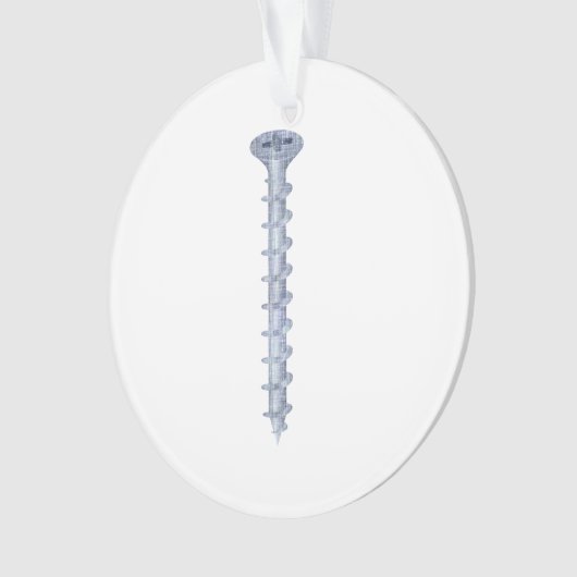 Houten schroef ornament (voorkant)