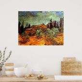 Houten Schuren, beroemd schilderij van Van Gogh, Poster (Keuken)