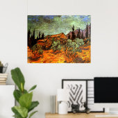 Houten Schuren, beroemd schilderij van Van Gogh, Poster (Thuiskantoor)