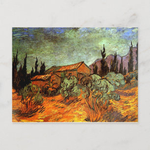 Houten Schuren, een Van Gogh-schilderij Briefkaart