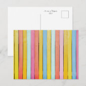 Houten Schutting Latten Briefkaart (Voorkant / Achterkant)