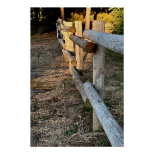 Houten Schutting Poster