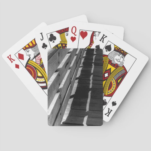 Houten Schutting Speelkaarten (Achterkant)