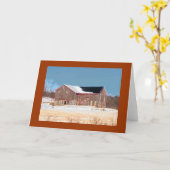 Houten Schuur met de Stelen van de Sneeuw en van Kaart (Gele Bloem)