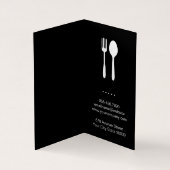 Houten servies voor de BBQ grillmaster Visitekaartje (Binnen)