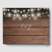 Houten Sieraanduiding Bruiloft Gastenboek (Achterkant)