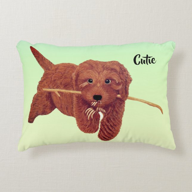 Houten Sieraden Accent Kussen (Voorkant)