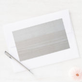 Houten Sjabloon Elegant Ontwerp Natuur Trendy Rechthoekige Sticker (Envelop)