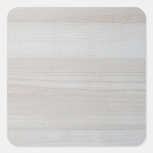 Houten sjabloon trendy elegante natuurontwerp vierkante sticker (Voorkant)