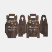 Houten slingerlichtjes bruiloft bedankt bedankdoosjes (Uitgevouwen)