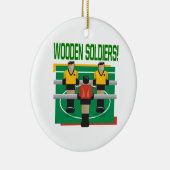 Houten soldaten keramisch ornament (Rechts)