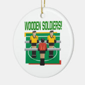 Houten soldaten keramisch ornament (Links)