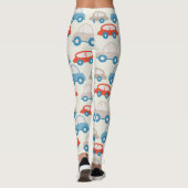 Houten speelgoed auto stijl leggings (Achterkant)