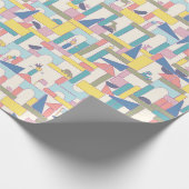 Houten speelgoed bouwsteen cadeaupapier (Hoek)