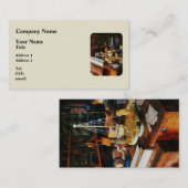 Houten speelgoed in de houtwak visitekaartje (Voorkant / Achterkant)