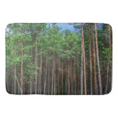 Houten spoor in dennenbos badmat (Voorkant)