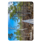 Houten spoor over moerasmagneet magneet (Verticaal)