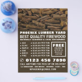 Houten Stapel Blokken, Hout/Houtzagerij/Reclame vo Flyer (Enkel)