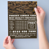 Houten Stapel Blokken, Hout/Houtzagerij/Reclame vo Flyer (Hand)