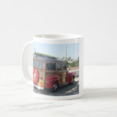 Houten stationwagen koffiemok (Voorkant links)