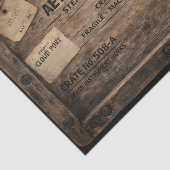 Houten Steampunk Laadkist FC1 Decoupage Tissuepapier (Detail)