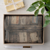 Houten Steampunk Laadkist FC1 Decoupage Tissuepapier (Geschenk)