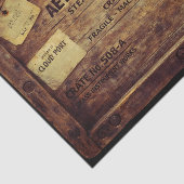 Houten Steampunk Ladingkist FB9 Découpage Tissuepapier (Detail)